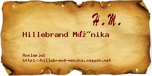 Hillebrand Mónika névjegykártya