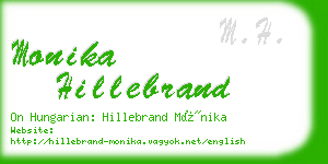 monika hillebrand business card